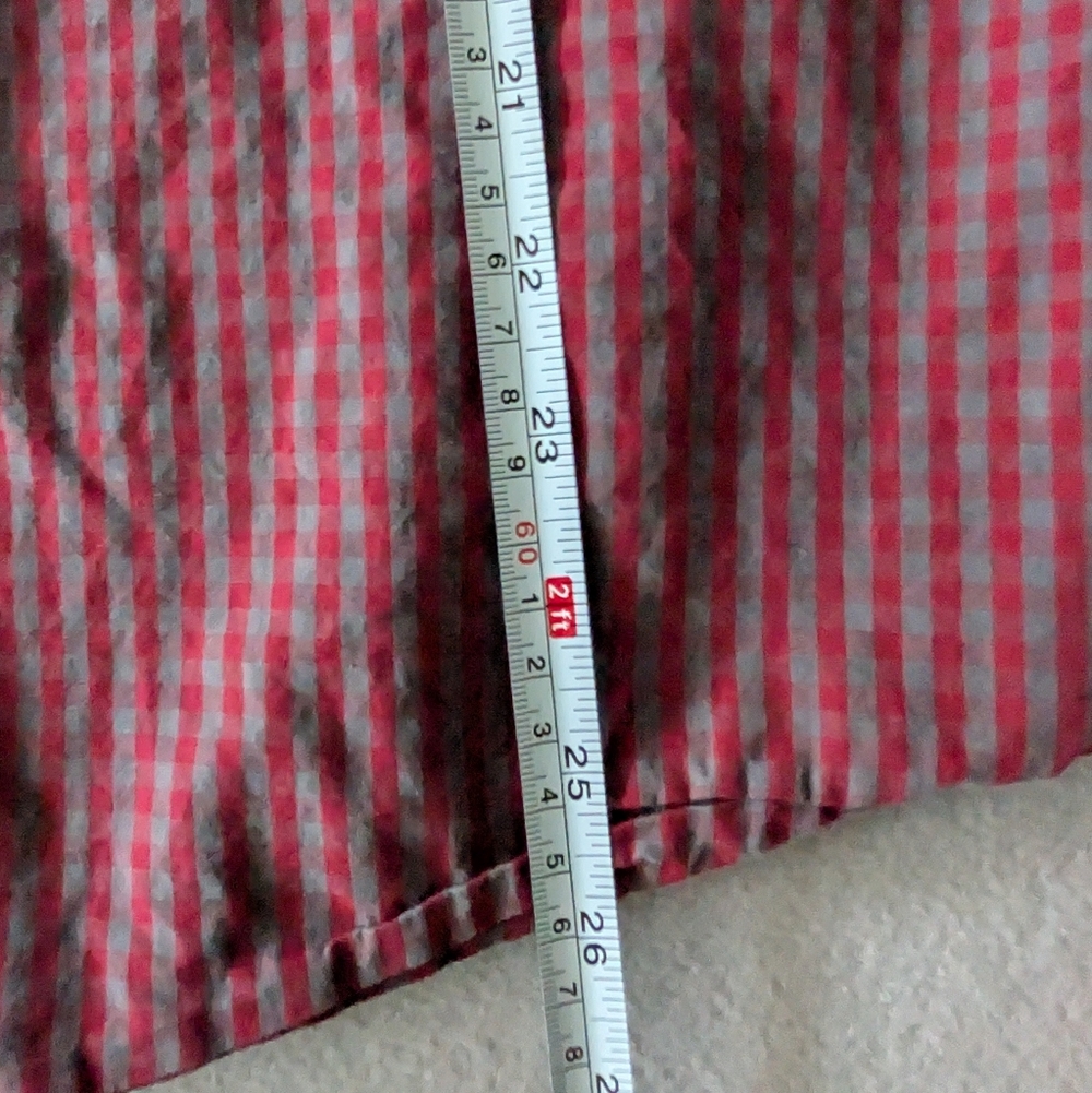 Ben Sherman Mens Long Sleeve Red Grey Striped Button Down Shirt Size L Cotton image 3